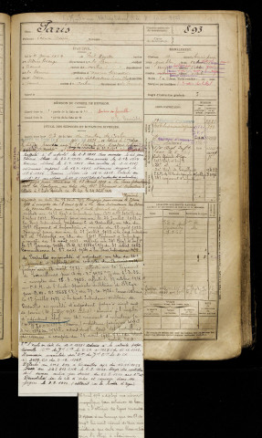 Paris, Léonce Désiré, né le 11 juin 1889 à Pont-Noyelles (Somme), classe 1909, matricule n° 893, Bureau de recrutement d'Amiens