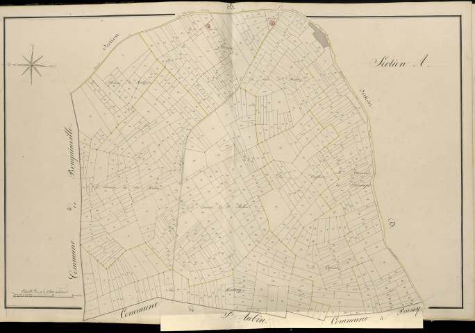 Plan du cadastre napoléonien - Atlas cantonal - Fresnoy-Au-Val (Fresnoy au Val) : A