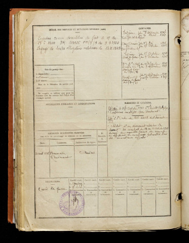 Desseaux, André Pierre Zéphir, né le 04 juin 1897 à Fouencamps (Somme), classe 1917, matricule n° 227, Bureau de recrutement d'Amiens