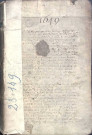 Etude de Me Antoine Perdu à Amiens (étude n°26). Minutes de l'année 1649