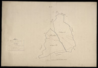 Plan du cadastre napoléonien - Brevillers : tableau d'assemblage