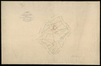 Plan du cadastre napoléonien - Hervilly : tableau d'assemblage