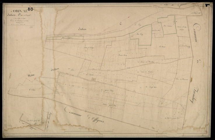 Plan du cadastre napoléonien - Hornoy-le-Bourg (Orival) : Orival, A1