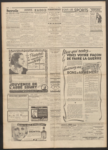Le Progrès de la Somme, numéro 22108, 2 avril 1940