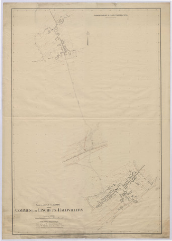 Lincheux-Hallivillers. Commissariat à la Reconstruction