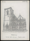Abbeville : l'église Saint-Gilles, façade ouest - (Reproduction interdite sans autorisation - © Claude Piette)