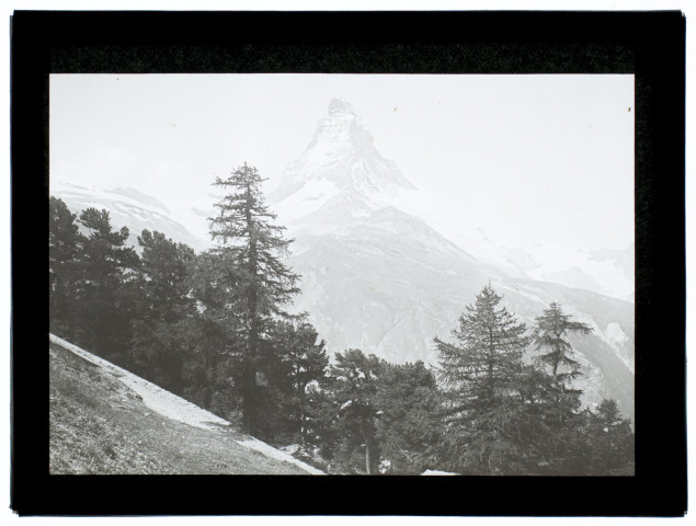 Vue prise à Riffelalp le Mont Cervin - juillet 1903