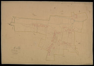 Plan du cadastre napoléonien - Miannay : Lambercourt, A2 et développement de A1
