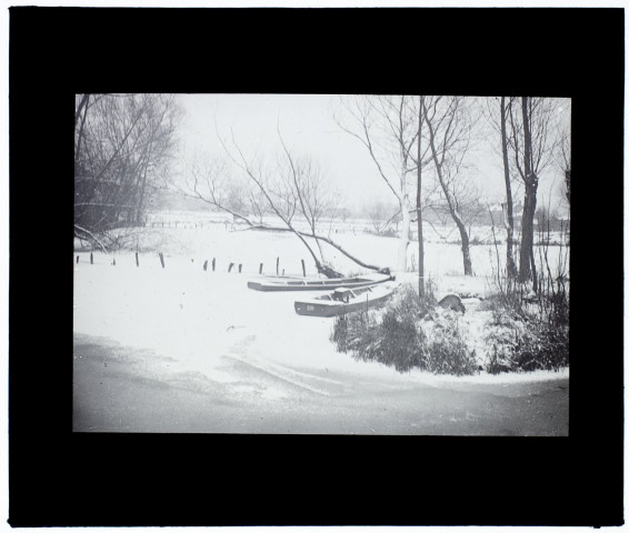 Amiens chemin de halage - janvier 1933