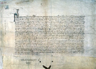 Péronne. Lettres patentes de Philippe VI de Valois mettant fin aux saisies de marchandises pratiquées par le fermier du péage de la ville