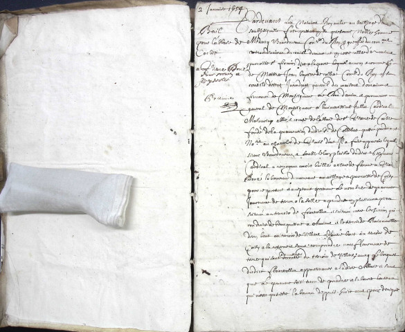 Etude de Me Antoine Ricard à Amiens (étude n°25). Minutes de l'année 1654