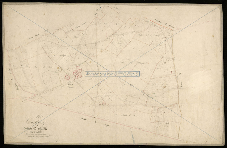 Plan du cadastre napoléonien - Cartigny : Catelet (Le), D3