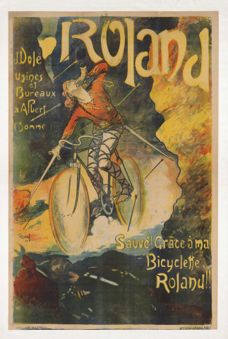 Roland d. Dolé usines et Bureaux à Albert (Somme). Sauvé ! Grace à ma Bicyclette. Roland !!