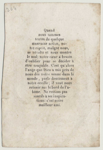 Dieu dit… tu ne déroberas pas. L'Ange Gardien