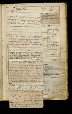 Fagard, Ludger Rupert, né le 05 mars 1884 à Saint-Maur-des-Fossés (Val-de-Marne), classe 1904, matricule n° 153, Bureau de recrutement de Péronne