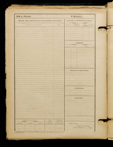 Adam, Emile, né le 06 avril 1898 à Brouchy (Somme), classe 1918, matricule n° 364, Bureau de recrutement de Péronne