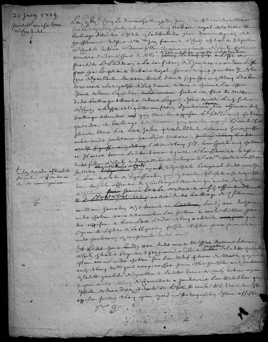 Etude de Me Antoine Debacq à Amiens (étude n°6). Minutes des années 1697-1705