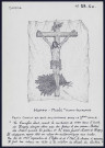 Huppy : musée « Huppy autrefois », petit christ en bois polychrome - (Reproduction interdite sans autorisation - © Claude Piette)