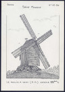 Saint-Maxent (Somme) : le moulin à vent - (Reproduction interdite sans autorisation - © Claude Piette)