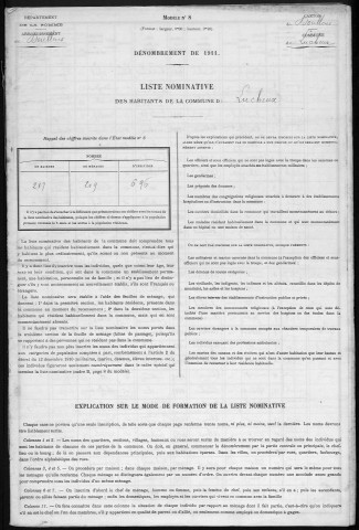 Recensement de la population : Lucheux