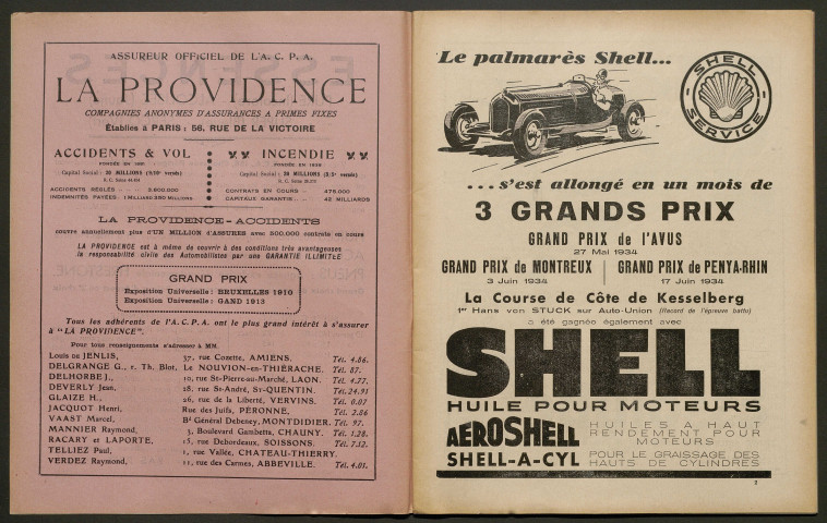 L'Automobile au Pays Picard. Revue mensuelle de l'Automobile-Club de Picardie et de l'Aisne, 274, juillet 1934
