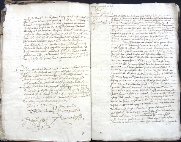 Etude de Me Pierre Trencart à Amiens (étude n°9). Minutes de l'année 1645