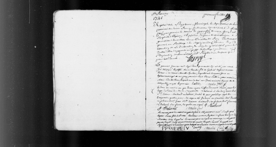 Amiens (Saint-Rémy) : baptêmes, mariages, sépultures