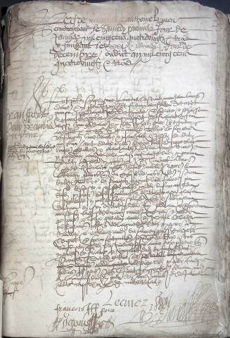 Etude de Me Antoine Limeu à Amiens (étude n°18). Minutes de l'année 1583