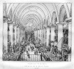 Intérieur de la halle - vue prise de la galerie haute - 1825