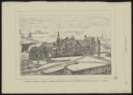 La donation de Chantilly à la France. Perspective du Château prise du côté du connetable.(Gravure extraite du journal l'Art). Voir page 650;