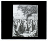 Evangile - Prédication de Saint-Jean-Baptiste - gravure de Willmann