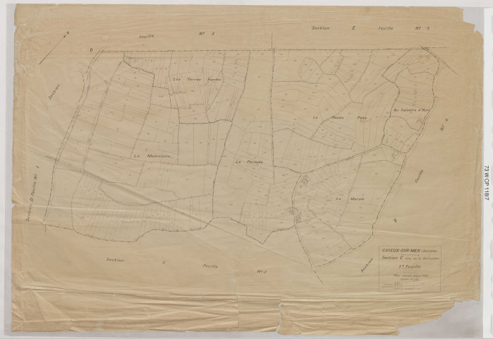 (plan non référéncé ligne créée par Archimaine)