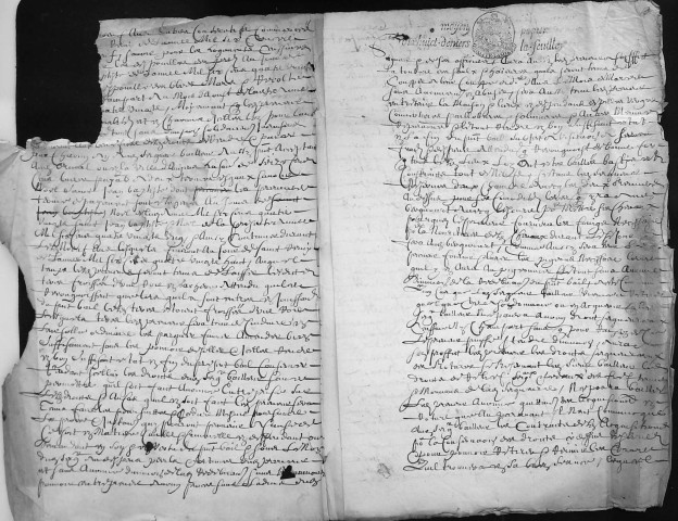 Etude de Me Henri Louette à Amiens (étude n°22). Minutes de l'année 1681