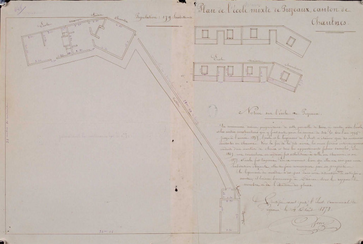 Plan de l'école mixte