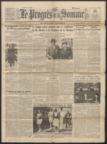 Le Progrès de la Somme, numéro 20714, 28 mai 1936