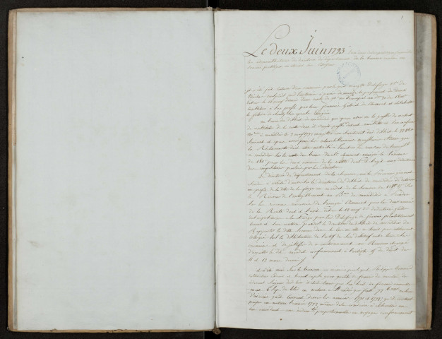 Délibérations et arrêtés du 7e bureau (Émigrés) : 2 juin 1793-30 juillet 1793