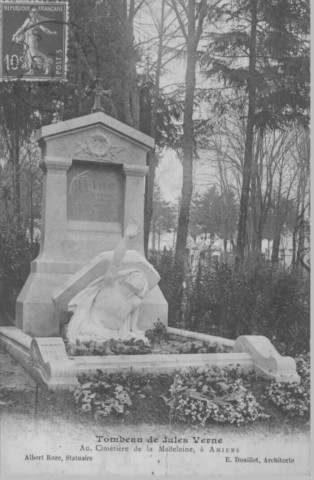 Tombeau de Jules Verne au cimetière de la Madeleine