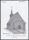 Wattebléry (commune de Bouillancourt-en-Séry) : l'église - (Reproduction interdite sans autorisation - © Claude Piette)