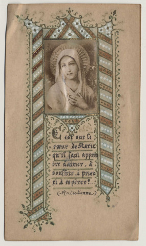 C'est sur le coeur de marie qu'il faut apprendre à aimer, à souffrir, à prier et à respirer.