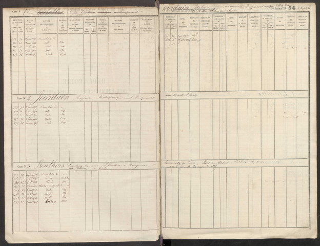Répertoire des formalités hypothécaires, du 21/02/1895 au 01/10/1895, volume n° 164 (Conservation des hypothèques de Doullens)