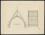 Eglise de bourgs et villages. PL.5. Eglise de Dreuil (Somme) par M. Massenot, architecte. Coupe en plan sur le lambris