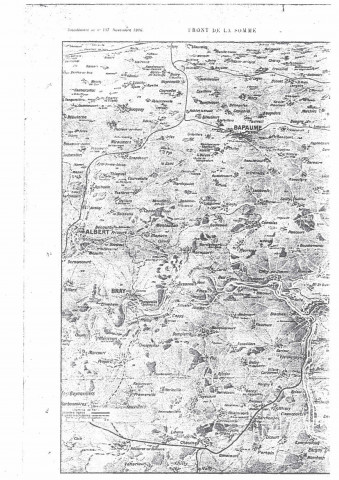 Copie du compte-rendu de l'offensive de la Somme en juillet 1916, par L. Montagné, sous-lieutenant au 21e Colonial