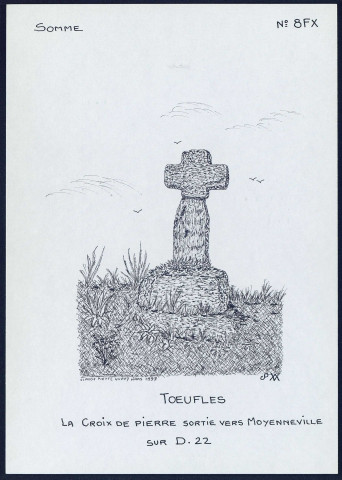 Toeufles : croix de pierre - (Reproduction interdite sans autorisation - © Claude Piette)