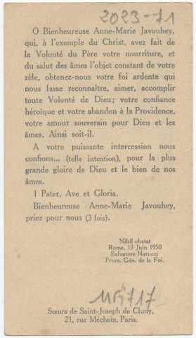 Bienheureuse Anne-Marie Javouhey