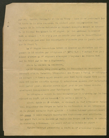 Témoignage de Godchot (Colonel) et correspondance avec Jacques Péricard