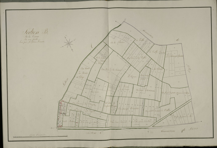 Plan du cadastre napoléonien - Longueau : CORNUE (La), B