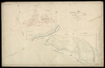 Plan du cadastre napoléonien - Chaussee-Tirancourt (La) : Tirancourt ; Camp César (Le), D2 et partie de D1 développée