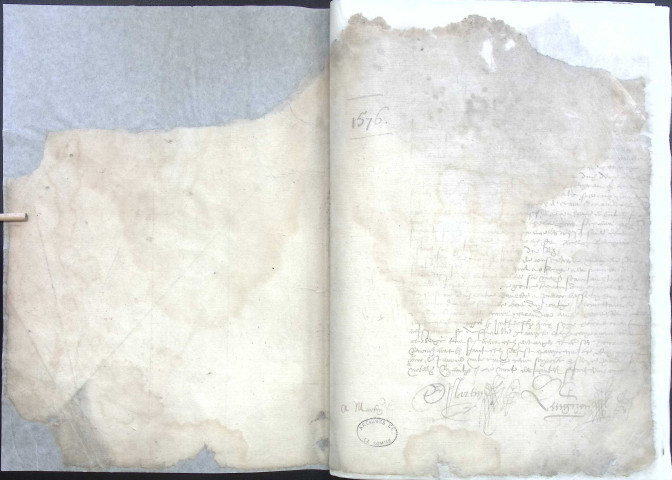 Etude de Me Jean Quignon à Amiens (étude n°22). Minutes de l'année 1576