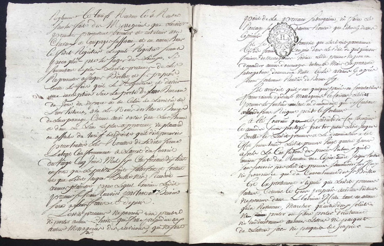 Etude de Me Nicolas Beaudelocque à Amiens (étude n°16). Minutes de l'année 1771