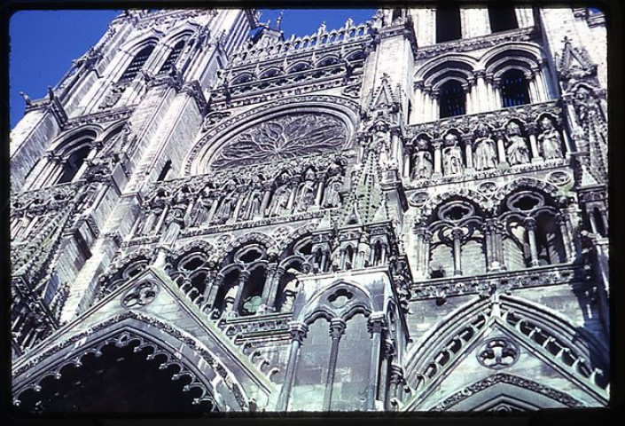 Amiens (Somme). Façade de la cathédrale